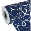 Eurowrap Christmas Professionals Premium - Papel de envolver - 70 cm x 50 m - 80 g/m² - azul - papel cuché, película de polipropileno