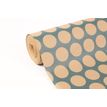 Clairefontaine Kraft - Papel de regalo - 70 cm x 50 m - 70 g/m² - polka dots on blue - papel de estraza