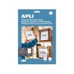 APLI Home - Adhesivo permanente - blanco - A4 (210 x 297 mm) 10 etiqueta(s) fichero con eurotaladro - etiquetas