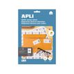 APLI Home - Adhesivo permanente - blanco - 70 x 37 mm 240 etiqueta(s) (10 hoja(s) x 24) fichero con eurotaladro - etiquetas