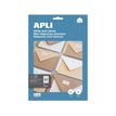 APLI Home - Adhesivo permanente - blanco - 38 x 21.2 mm 650 etiqueta(s) (10 hoja(s) x 65) fichero con eurotaladro - etiquetas