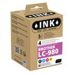 Wecare connect - Paquete de 4 - negro, amarillo, cián, magenta - compatible - caja - refabricado - cartucho de tinta - para Brother DCP-145, 163, 167, 193, 195, 197, 365, 373, 375, 377, MFC-250, 255, 290, 295, 297