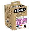 Wecare - Paquete de 4 - negro, amarillo, cián, magenta - compatible - caja - refabricado - cartucho de tinta - para Brother DCP-350, 353, 357, 560, 750, 770, MFC-3360, 465, 5460, 5860, 660, 680, 845, 885