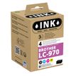 Wecare - Paquete de 4 - negro, amarillo, cián, magenta - compatible - refabricado - cartucho de tinta - para Brother DCP-135C, DCP-150C, DCP-153C, DCP-157C, MFC-235C, MFC-260C