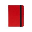 LEGAMI Everyday My Notebook Small - Cuaderno - historial - 95 x 135 mm - 96 hojas / 192 páginas - papel marfil - reglado - tapa roja - polyurethane leather