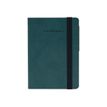 LEGAMI Everyday My Notebook Small - Cuaderno - historial - 95 x 135 mm - 96 hojas / 192 páginas - papel marfil - reglado - petrol blue cover - polyurethane leather