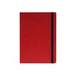LEGAMI My Notebook Large - Cuaderno - historial - 168 x 240 mm - 96 hojas / 192 páginas - papel marfil - a rayas - tapa roja - poliuretano (PU)