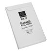 Exacompta - Refill - 100 x 160 mm - 170 hojas - blanco - liso - 2 taladros