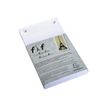 Exacompta L'Esprit Paris - Recambio de taco de escritorio - 160 x 100 mm - 200 hojas - blanco - reglado - 2 taladros (paquete de 5) - para P/N: 12112E