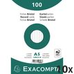 Exacompta - Tarjeta de registros - A5 - blanco - reglado (paquete de 100)