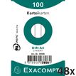 Exacompta - Tarjeta de registros - A8 - blanco - reglado (paquete de 100)