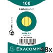 Exacompta - Tarjeta de registros - A8 - amarillo - reglado (paquete de 100)
