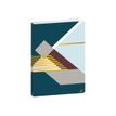 Quo Vadis Nova 21 - Cuaderno - costura de separación - office - 150 x 210 mm - 112 hojas / 224 páginas - papel blanco - reglado, punteado - rhombus blue cover