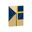 Quo Vadis Nova 21 - Cuaderno - costura de separación - office - 150 x 210 mm - 112 hojas / 224 páginas - papel blanco - reglado, punteado - navy/yellow cover