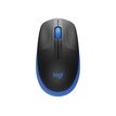 Logitech M190 - Ratón - óptico - 3 botones - inalámbrico - receptor inalámbrico USB - azul
