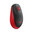 Logitech M190 - Ratón - óptico - 3 botones - inalámbrico - receptor inalámbrico USB - rojo