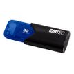 EMTEC B110 Click Easy 3.2 - Unidad flash USB - 32 GB - USB 3.2 Gen 1 - negro, azul