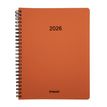 Brepols Timing Calvi - Week-to-view diary - 2022 - vista de la semana - encuadernado de alambre - 171 x 220 mm - disponible en diferentes colores - recycled leather