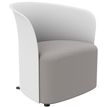 Paperflow Crown - Club chair - reposabrazos - polipropileno, espuma, contrachapado, 100% poliéster - blanco