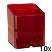 Exacompta PEN-CUBE Iderama - Soporte de lapicero - translucent carmine red