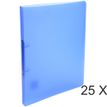 Exacompta Chromaline - Archivador de anillas - ancho de la espina: 20 mm - para A4 - capacidad: 140 hojas - azul
