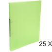 Exacompta Chromaline - Archivador de anillas - ancho de la espina: 20 mm - para A4 - capacidad: 140 hojas - verde