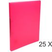 Exacompta Chromaline - Archivador de anillas - ancho de la espina: 20 mm - para A4 - capacidad: 140 hojas - rojo