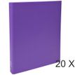 Exacompta - Archivador de anillas - ancho de la espina: 40 mm - para A4 - capacidad: 225 hojas - púrpura