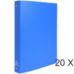 Exacompta - Archivador de anillas - ancho de la espina: 40 mm - para A4 - capacidad: 275 hojas - azul claro