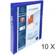 Exacompta Kreacover - Carpeta de anillas para presentaciones - ancho de la espina: 44 mm - para A4 Maxi - capacidad: 235 hojas - azul