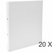 Exacompta - Archivador de anillas - ancho de la espina: 40 mm - para A4 - capacidad: 225 hojas - blanco