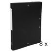 Exacompta Exabox - Archivo de caja - ancho de la espina: 25 mm - para A4 - negro opaco