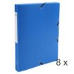 Exacompta Exabox - Archivo de caja - ancho de la espina: 25 mm - para A4 - azul opaco