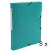 Exacompta Exabox - Archivo de caja - ancho de la espina: 25 mm - para A4 - verde opaco