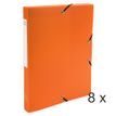 Exacompta Exabox - Archivo de caja - ancho de la espina: 25 mm - para A4 - opaque orange