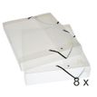 Exacompta Exabox - Archivo de caja - ancho de la espina: 25 mm - para A4 - cristal