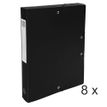 Exacompta Exabox - Archivo de caja - ancho de la espina: 40 mm - para A4 - negro opaco