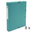 Exacompta Exabox - Archivo de caja - ancho de la espina: 40 mm - para A4 - verde opaco
