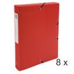 Exacompta Exabox - Archivo de caja - ancho de la espina: 40 mm - para A4 - rojo opaco