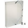 Exacompta Exabox - Archivo de caja - ancho de la espina: 40 mm - para A4 - cristal