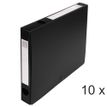 Exacompta - Archivo de caja - ancho de la espina: 40 mm - para A4 - negro opaco