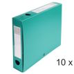 Exacompta - Archivo de caja - ancho de la espina: 60 mm - para A4 - verde opaco