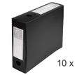 Exacompta - Archivo de caja - ancho de la espina: 80 mm - para A4 - negro opaco