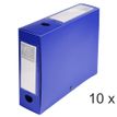 Exacompta - Archivo de caja - ancho de la espina: 80 mm - para A4 - azul opaco