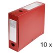 Exacompta - Archivo de caja - ancho de la espina: 80 mm - para A4 - rojo opaco