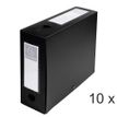 Exacompta - Archivo de caja - ancho de la espina: 100 mm - para A4 - negro opaco