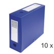 Exacompta - Archivo de caja - ancho de la espina: 100 mm - para A4 - azul opaco