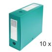 Exacompta - Archivo de caja - ancho de la espina: 100 mm - para A4 - verde opaco