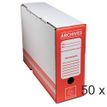 Exacompta - Archivo de caja - ancho de la espina: 100 mm - para A4 - rojo