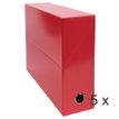Exacompta Iderama - Maleta de transferencia - ancho de la espina: 90 mm - para A4 Plus - capacidad: 800 hojas - rojo